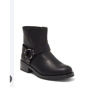 Steve Madden Jengine Black Biker Boots SZ5 New